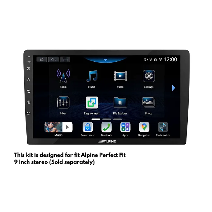 InCarTec PF-126-SUB Honda CR-V (2007-2011) 9" Perfect Fit Stereo Fitting Kit (2VNO Nav / Subwoofer)
