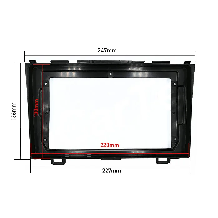 InCarTec PF-126-SUB Honda CR-V (2007-2011) 9" Perfect Fit Stereo Fitting Kit (2VNO Nav / Subwoofer)