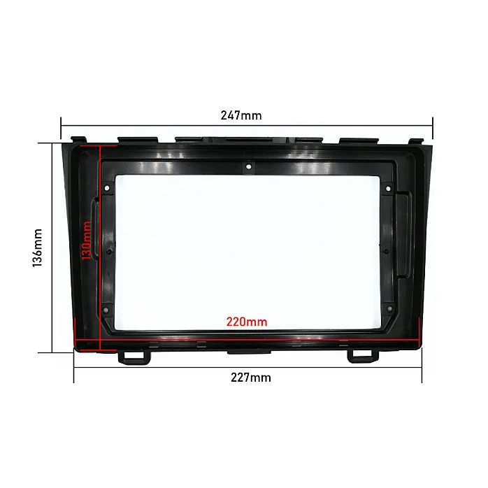 InCarTec PF-126 Honda CR-V (2007–2011) Perfect Fit 9" Stereo Fitting Kit (Standard Radios)