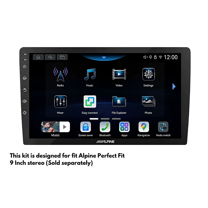 InCarTec PF-128-SWC Honda Jazz (2002-2007) Perfect Fit 9" Stereo Fitting Kit (Manual AC / With Steering Controls)