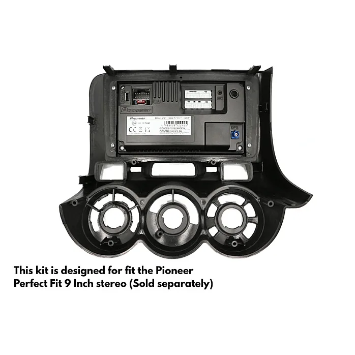 InCarTec PF-128-SWC Honda Jazz (2002-2007) Perfect Fit 9" Stereo Fitting Kit (Manual AC / With Steering Controls)