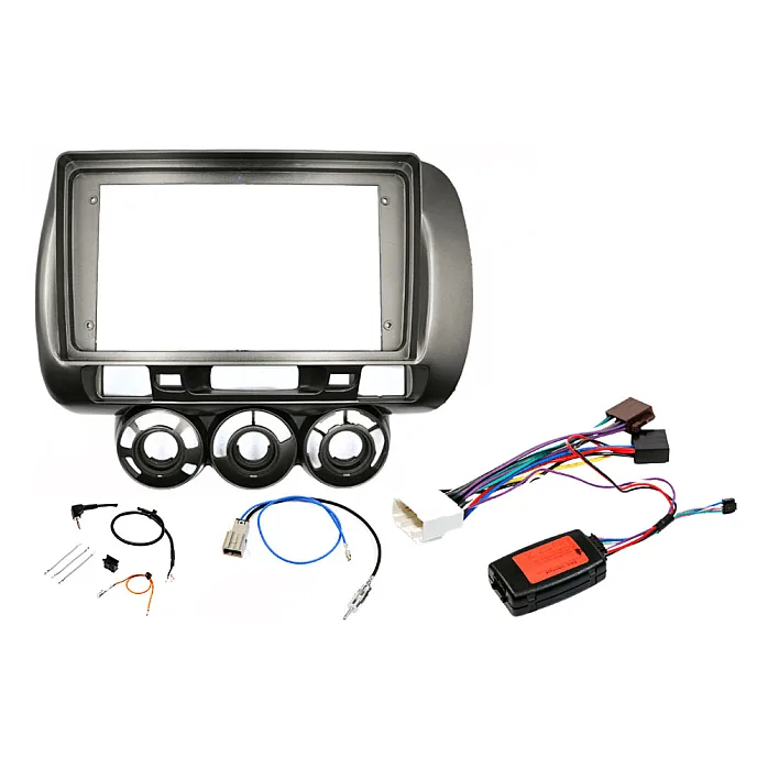 InCarTec PF-128-SWC Honda Jazz (2002-2007) Perfect Fit 9" Stereo Fitting Kit (Manual AC / With Steering Controls)