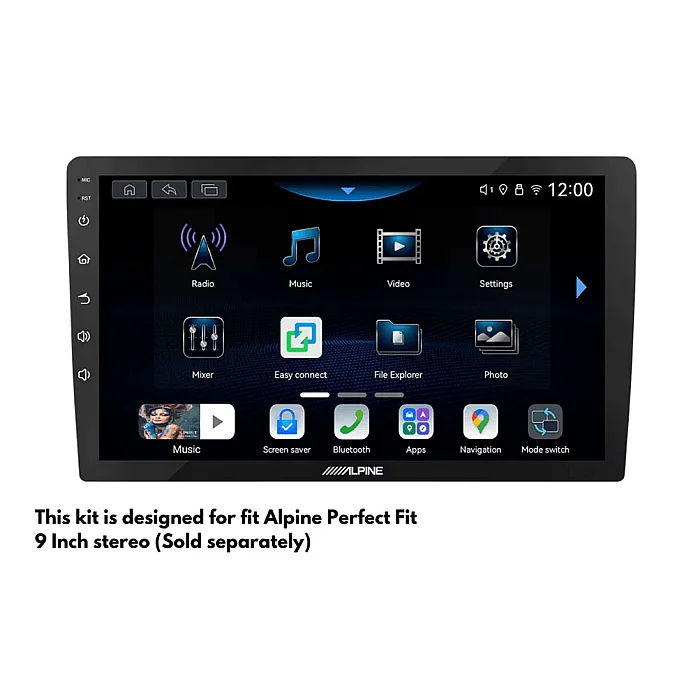 InCarTec PF-128 Honda Jazz (2002-2007) Perfect Fit 9" Stereo Fitting Kit (Manual AC / Without Steering Controls)