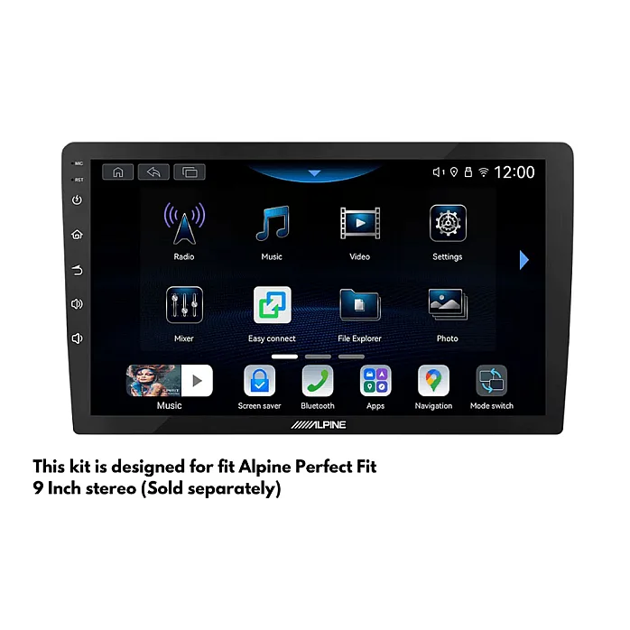InCarTec PF-129-CAM Hyundai i20 2nd Gen (2018-2020) 9" Perfect Fit Stereo Fitting Kit (With SWC / Camera Retention)