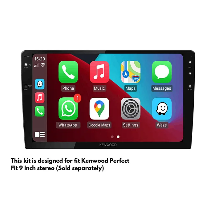 InCarTec PF-129-CAM Hyundai i20 2nd Gen (2018-2020) 9" Perfect Fit Stereo Fitting Kit (With SWC / Camera Retention)