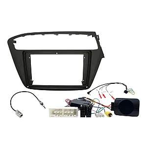 Hyundai i20 2nd Gen (2018-2020) 9" Perfect Fit Stereo Fitting Kit (With SWC / Camera Retention)