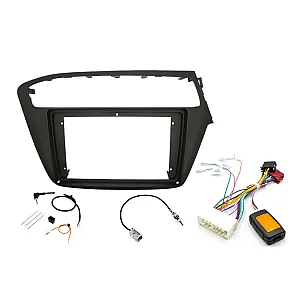 Hyundai i20 2nd Gen (2018-2020) 9" Perfect Fit Stereo Fitting Kit (With Steering Wheel Control)