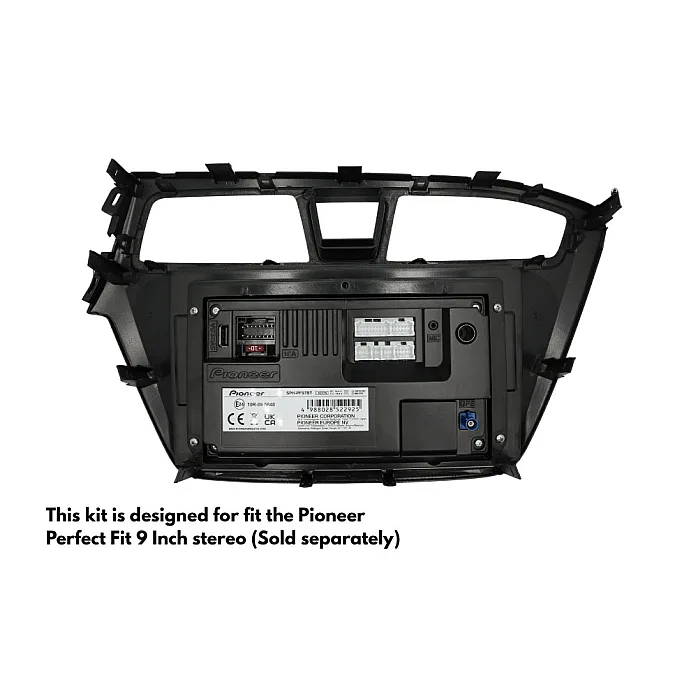 InCarTec PF-130-SWC Hyundai i20 (2014-2018) 9" Perfect Fit Stereo Fitting Kit (With Steering Controls)