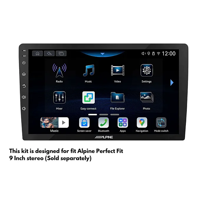 InCarTec PF-130 Hyundai i20 (2014-2018) Perfect Fit 9" Stereo Fitting Kit (Without Steering Controls)