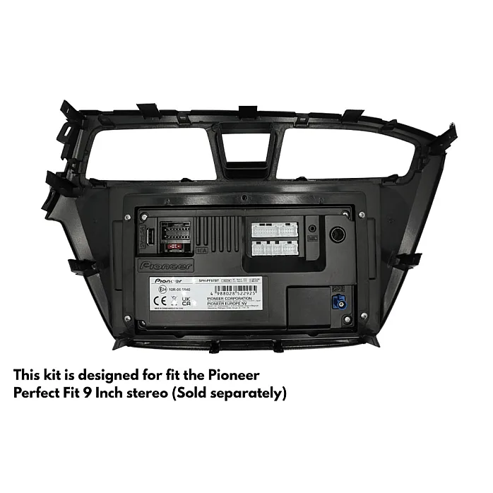InCarTec PF-130 Hyundai i20 (2014-2018) Perfect Fit 9" Stereo Fitting Kit (Without Steering Controls)