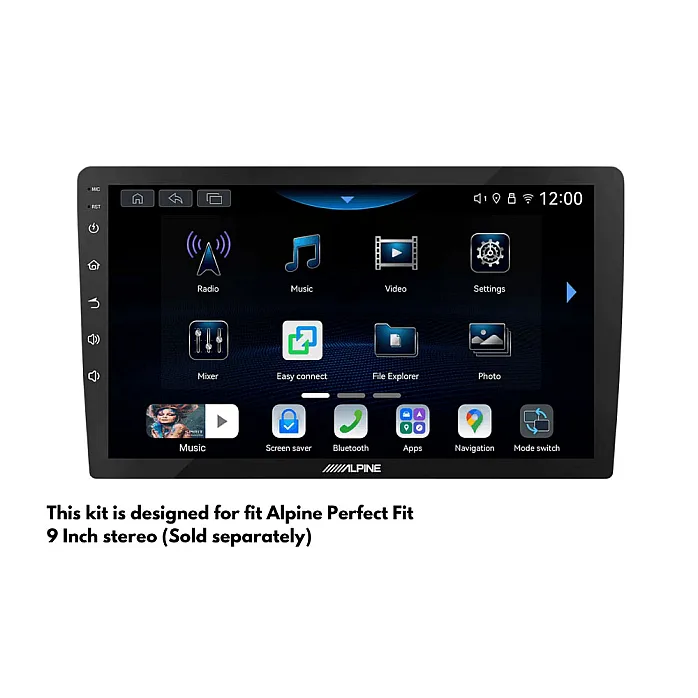 InCarTec PF-135-DELPHI Iveco Daily (2014-2019) Perfect Fit 9" Stereo Kit (Delphi Radio)