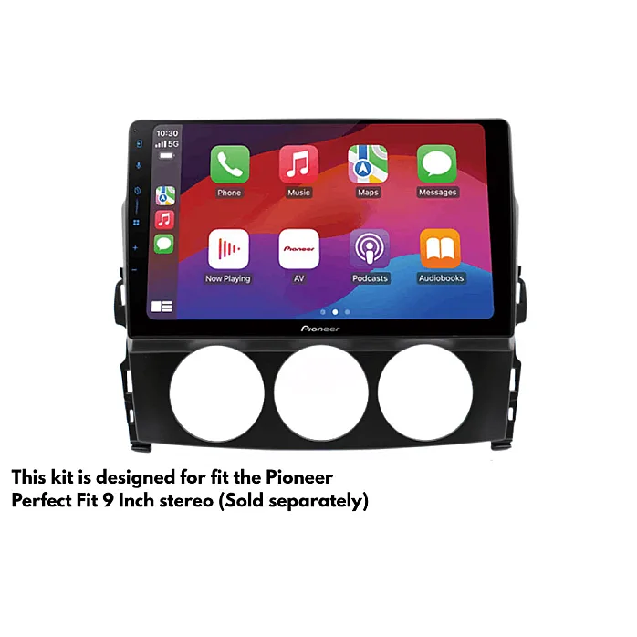 InCarTec PF-138 Mazda MX-5 2009-2015 Perfect Fit 9" Stereo Fitting Kit (Without SWC/  Non Bose )