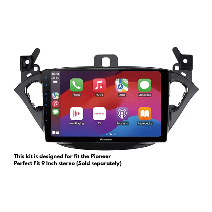 InCarTec PF-141-SWC Vauxhall Adam, Corsa E (2014-2019) Pioneer 9" Fitting Kit (BT 3.0 CD Systems)