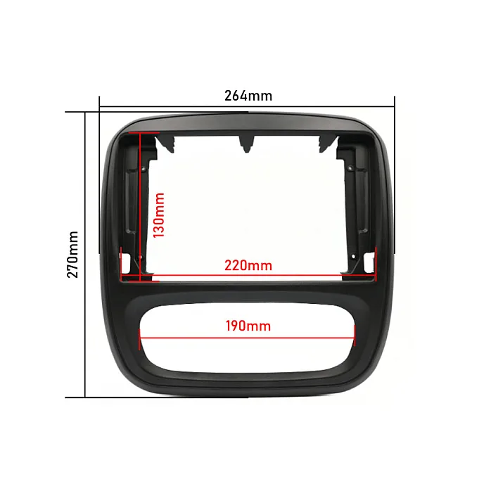 InCarTec PF-144-NAV Vauxhall / Opel Vivaro B (2015 - 2020) Pioneer 9" Fitting Kit (Factory Nav Systems)