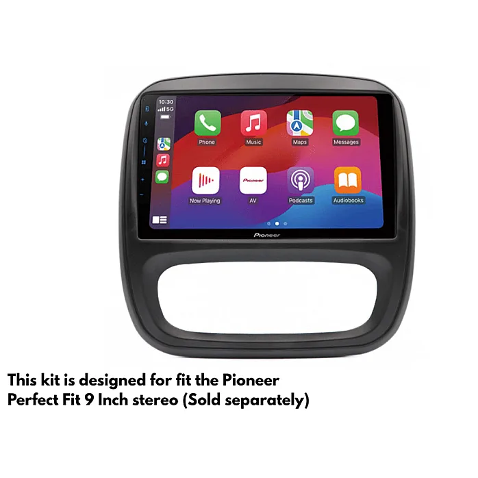 InCarTec PF-144-SWC Mitsubishi Express (2020 >) Pioneer 9" Fitting Kit (Standard Radios)