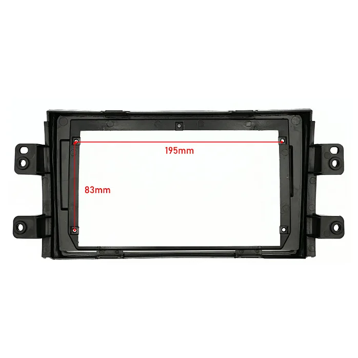 InCarTec PF-147-SWC Fiat Sedici 2006-2011 Perfect Fit 9" Stereo Kit with Steering Controls