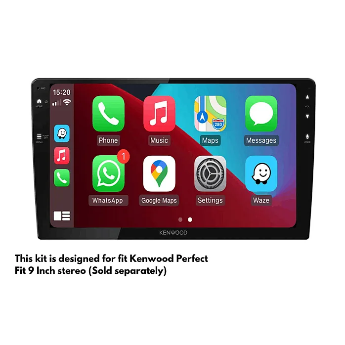 InCarTec PF-147-SWC Fiat Sedici 2006-2011 Perfect Fit 9" Stereo Kit with Steering Controls