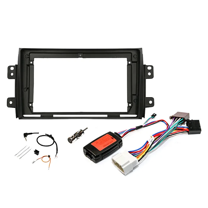 InCarTec PF-147-SWC Fiat Sedici 2006-2011 Perfect Fit 9" Stereo Kit with Steering Controls