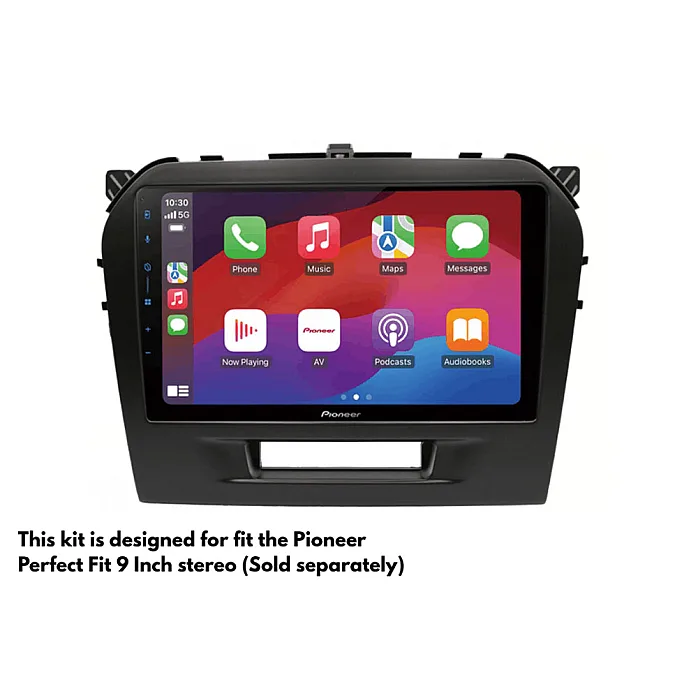 InCarTec PF-148-SWC Suzuki Vitara 2015-2019 Perfect Fit 9" Stereo Fittting Kit (Standard CD Radio)