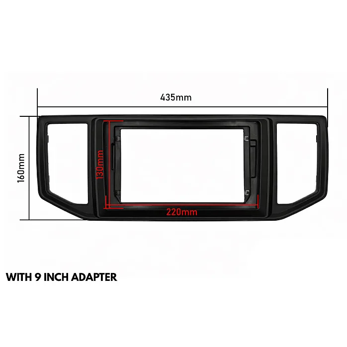 InCarTec PF-154-SWC VW Crafter (2017-2023) Perfect Fit 9" Stereo Fitting Kit (With Steering Controls)