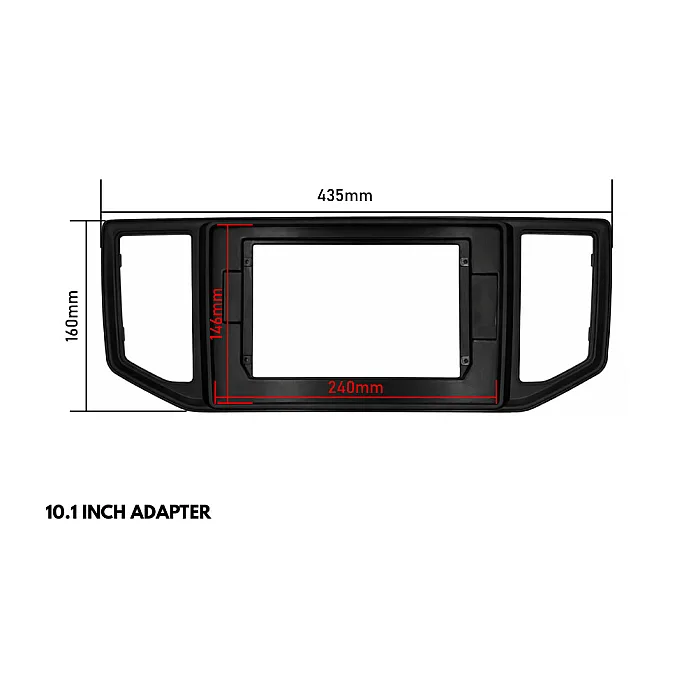 InCarTec PF-154-SWC VW Crafter (2017-2023) Perfect Fit 9" Stereo Fitting Kit (With Steering Controls)