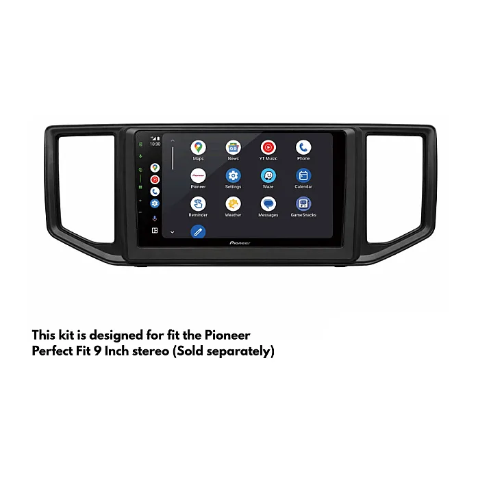 InCarTec PF-154-SWC VW Crafter (2017-2023) Perfect Fit 9" Stereo Fitting Kit (With Steering Controls)