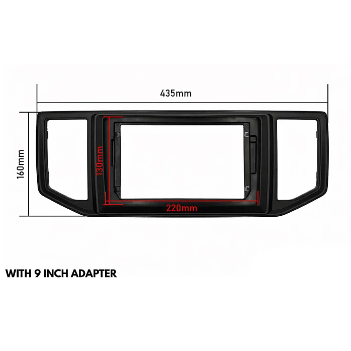 InCarTec PF-154 MAN TGE (2017-2023) Perfect Fit 9" Stereo Fitting Kit (Without Steering Wheel Controls)