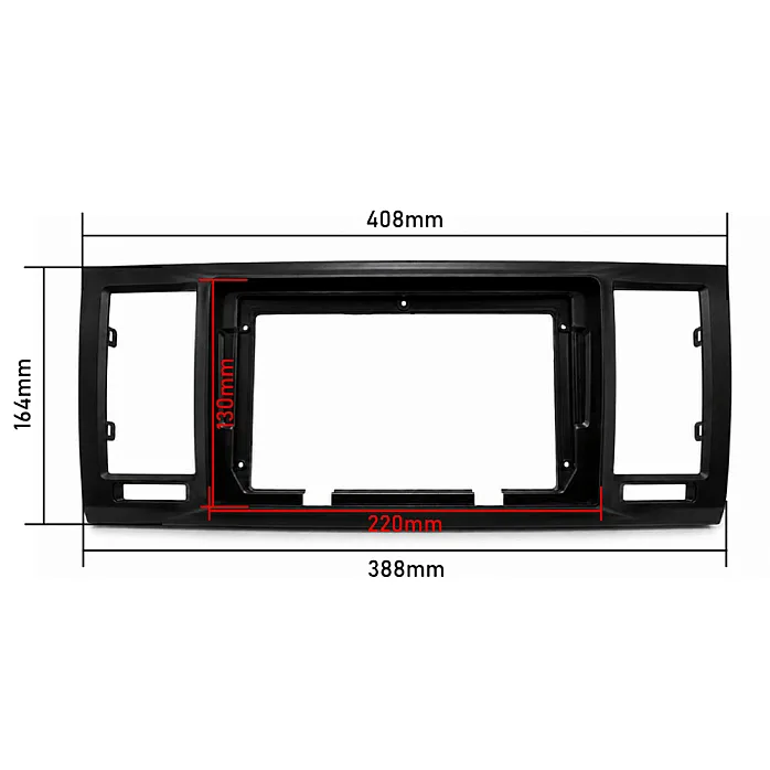 InCarTec PF-157-UVW03 Volkswagen Transporter T6 (2015-2019) Pioneer 9" Perfect Fit Kit (Climate Control/ Parking Screen retention)