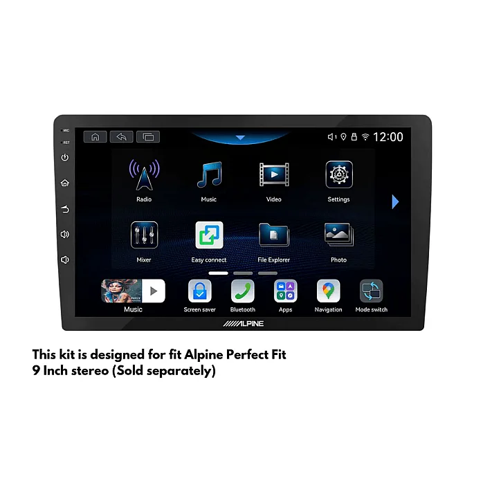 InCarTec PF-162-SWC Honda Jazz, Fit (2015–2020) 9" Perfect Fit Stereo Fitting Kit