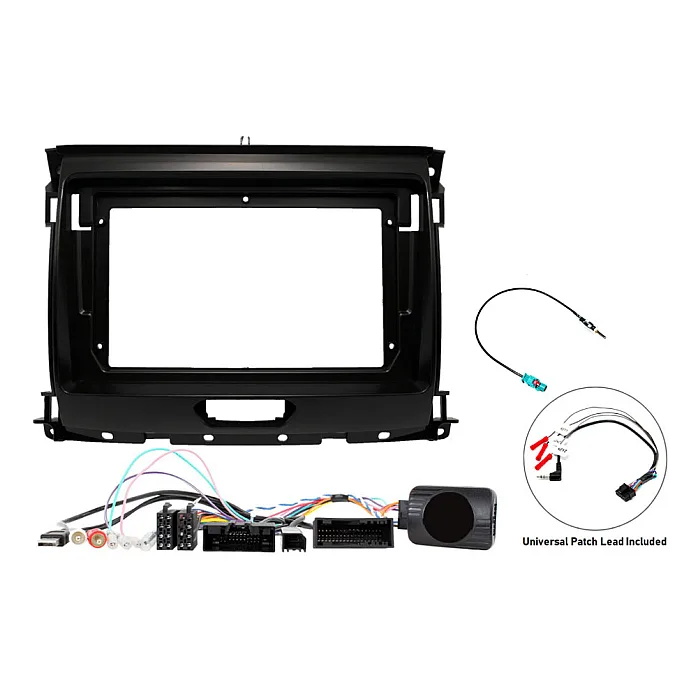 InCarTec PF-164-SWC Ford Ranger XL (2016-2022) 9" Perfect Fit Stereo Fitting Kit with Steering Wheel Control Retention