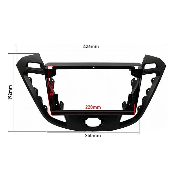 InCarTec PF-166-1 Ford Transit Custom (2013-2018) 9" Perfect Fit Stereo Fitting Kit (WITHOUT DISPLAY/ BASE MODEL)