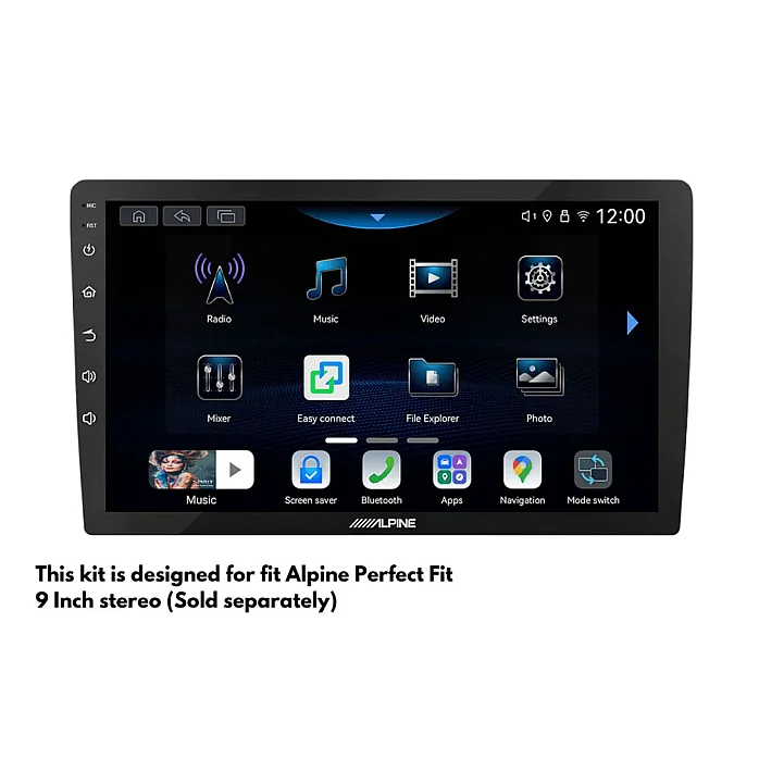 InCarTec PF-166-2 Ford Transit Custom Trend Euro 5 - 9" Stereo Fitting Kit (WITH DISPLAY)