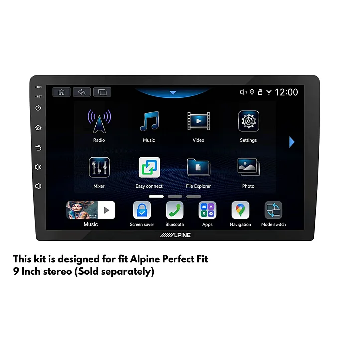 InCarTec PF-166-3 Ford Transit Custom Limited / Sport (2012-2016) 9" Stereo Fitting Kit With Airbag Light