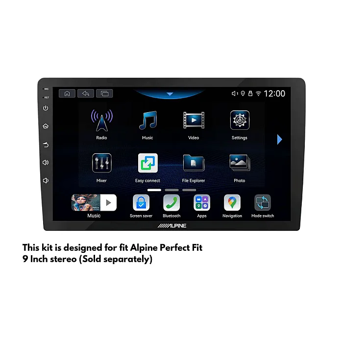 InCarTec PF-166-4 Ford Transit Custom Trend / Limited / Sport (2016-2018) 9" Stereo Fitting Kit With Airbag Light