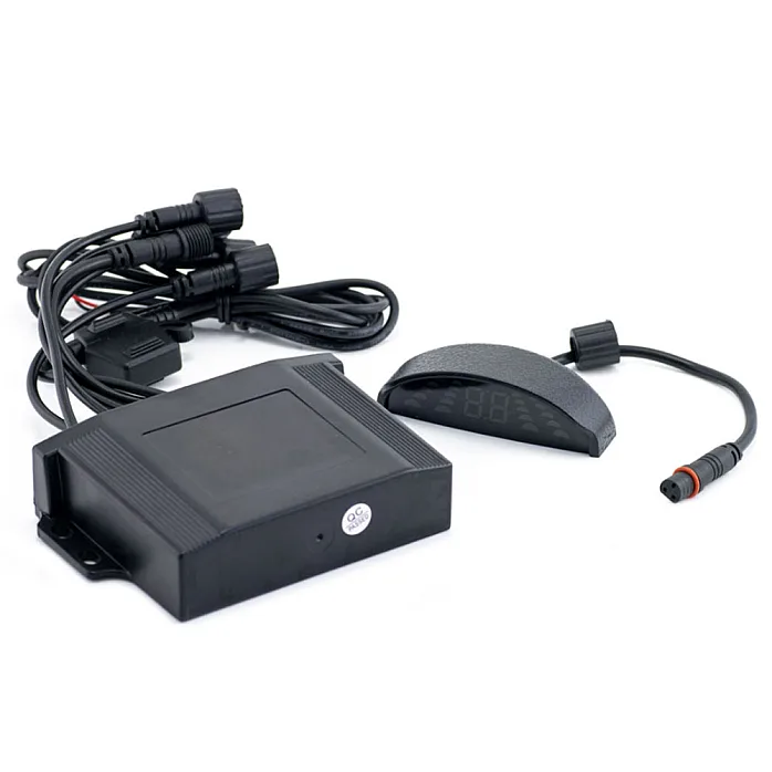 InCarTec PS-SDW 12V-24V Commercial Vehicle, Truck, Van Rear Parking Sensor Kit With Distance Display and Buzzer