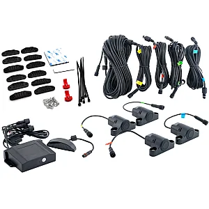 InCarTec PS-SDW 12V-24V Commercial Vehicle, Truck, Van Rear Parking Sensor Kit With Distance Display and Buzzer