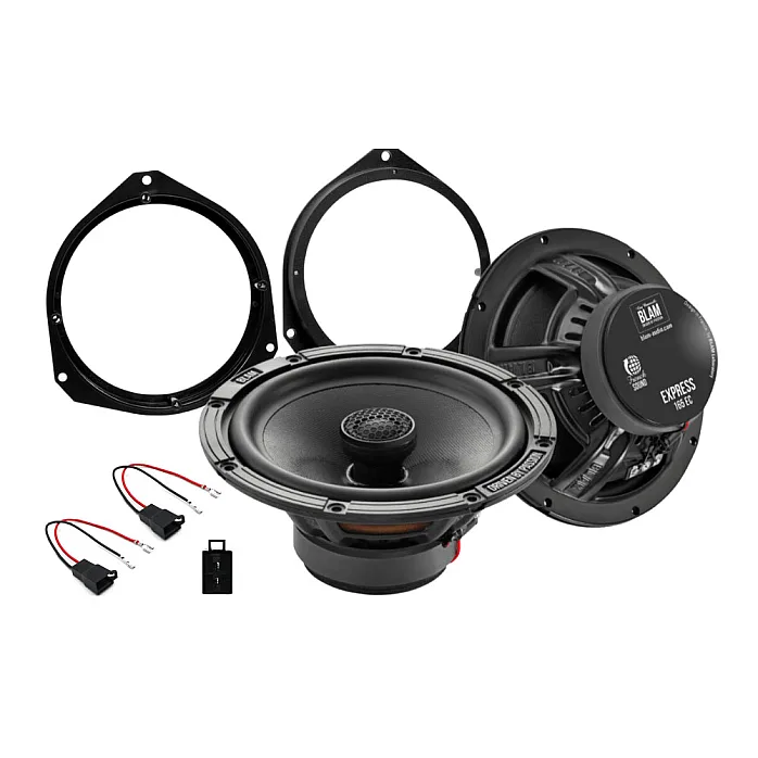 InCarTec SFK-FIA1-EC165 Abarth 500 (6.5") BLAM EXPRESS Front Door Coaxial Speaker Upgrade Fitting Kit