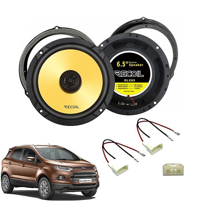 InCarTec SFK-FOR2-RCX65 Ford EcoSport 2013-2019 (6.5") Front or Rear Door Car Coaxial Speaker Upgrade Fitting Kit