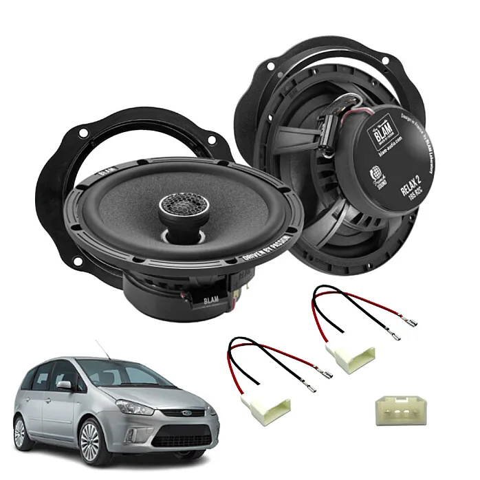 InCarTec SFK-FOR3-RC165 Ford C-MAX 2003-2010 165mm (6.5") Car Front Door 2-Way Coaxial Speaker Upgrade Fitting Kit