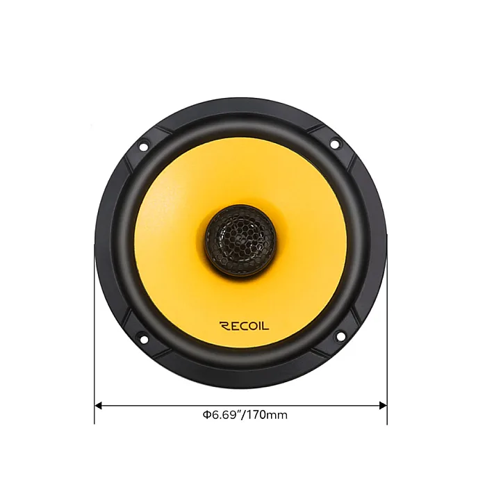 InCarTec SFK-FOR3-RCX65 Ford C-MAX 2003-2010 165mm (6.5") Car Front Door Coaxial Speaker Upgrade Fitting Kit