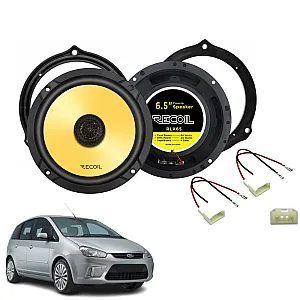 Recoil SFK-FOR4-RCX65 Ford C-MAX 2003-2010 (6.5") Car Rear Door Recoil Coaxial Speaker Upgrade Fitting Kit
