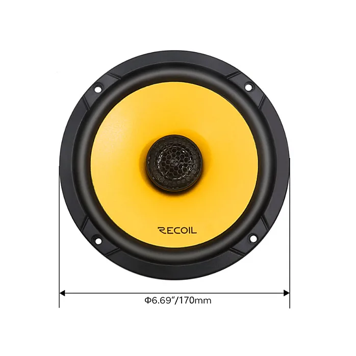 Recoil SFK-FOR4-RCX65 Ford C-MAX 2003-2010 (6.5") Car Rear Door Recoil Coaxial Speaker Upgrade Fitting Kit