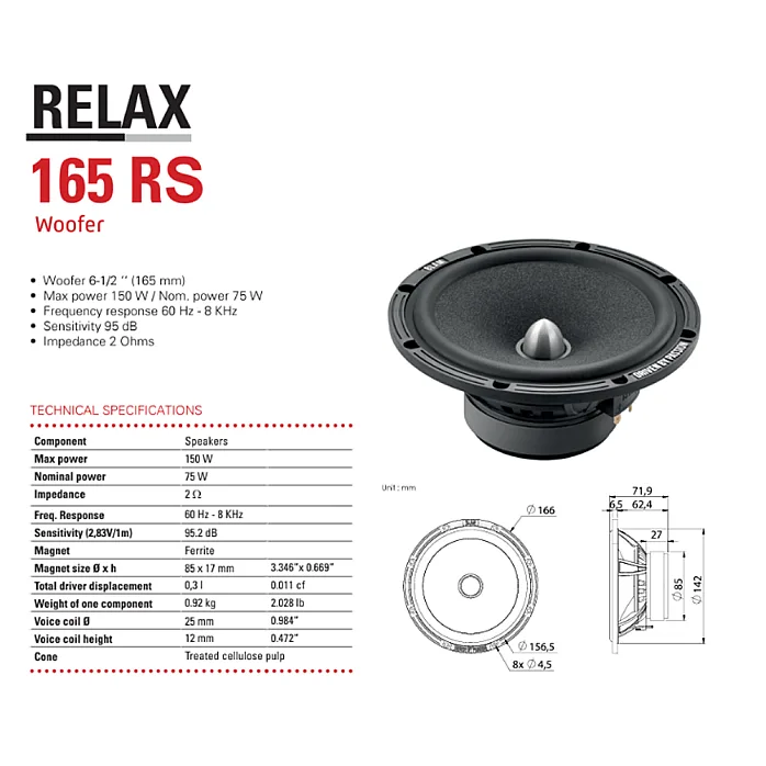 InCarTec SFK-HYU01-RS165 Hyundai i30 (2017>) 165mm, 6.5" Front Door Component Car Speaker Kit