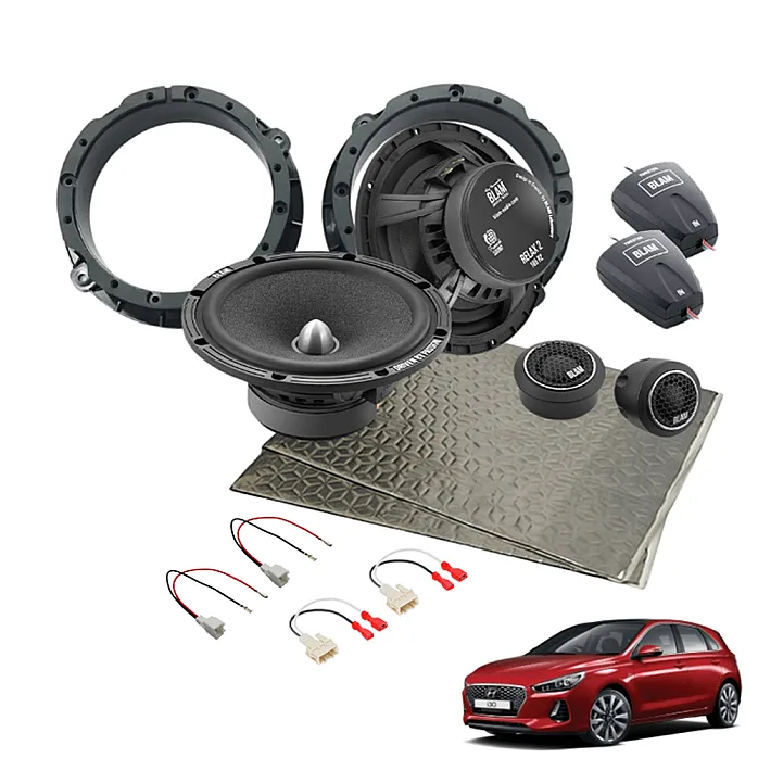 InCarTec SFK-HYU01-RS165 Hyundai i30 (2017>) 165mm, 6.5" Front Door Component Car Speaker Kit