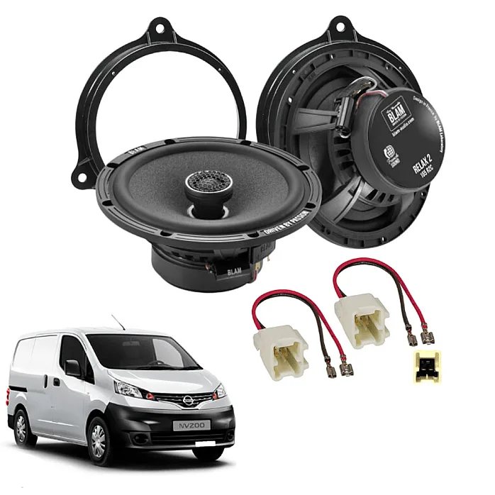 InCarTec SFK-NIS1-RC165 Nissan NV200 (2010-2019) (6.5") Front Door Coaxial Car Speaker Upgrade Fitting Kit