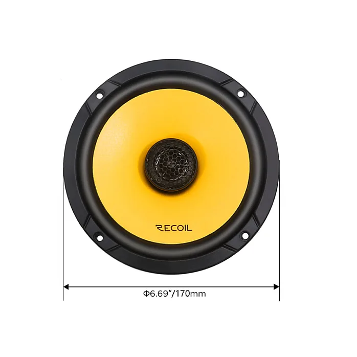 InCarTec SFK-NIS1-RCX65 Nissan NV200 (2010-2019) (165mm) Car Front Door Coaxial Speaker Upgrade Fitting Kit