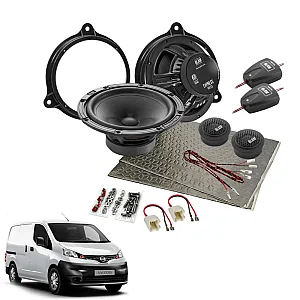 InCarTec SFK-NIS1-RS165 Nissan NV200 (2010-2019) (6.5") Front Door Component Car Speaker Upgrade Fitting Kit