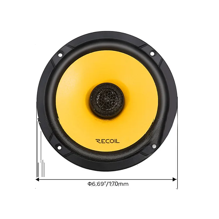 Recoil SFK-REN1-RLX65 Dacia (6.5") Complete RECOIL Coaxial Speaker Upgrade Fitting Kit
