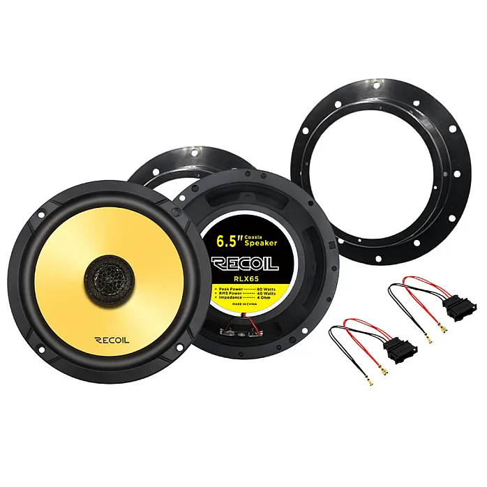 Recoil SFK-VW01-RLX65 Volkswagen (6.5") Complete RECOIL Coaxial Speaker Upgrade Fitting Kit