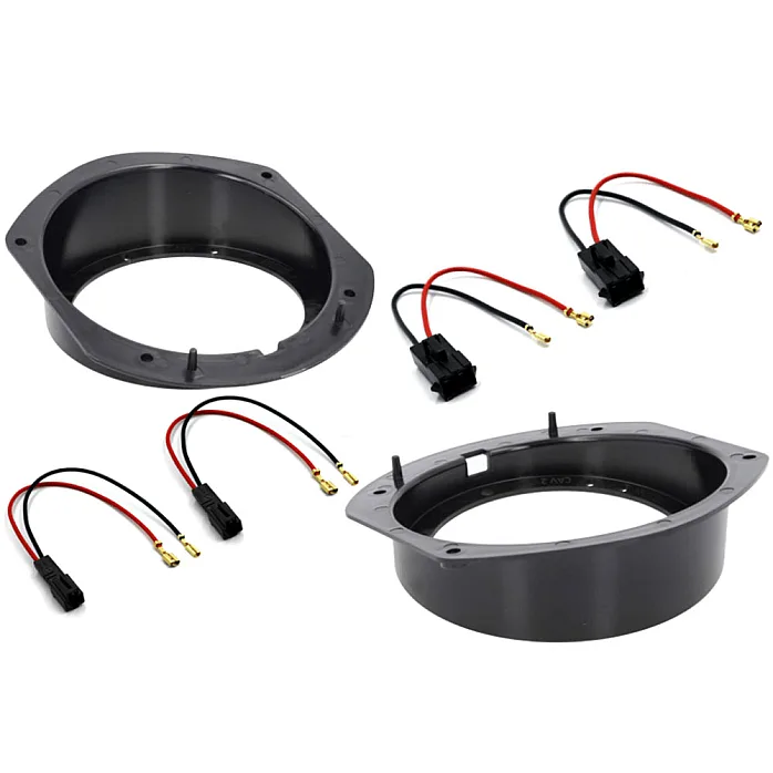 InCarTec SFKU-TSL01-130 Tesla (STANDARD AUDIO) 130mm Front Door Speaker Upgrade Fitting Kit